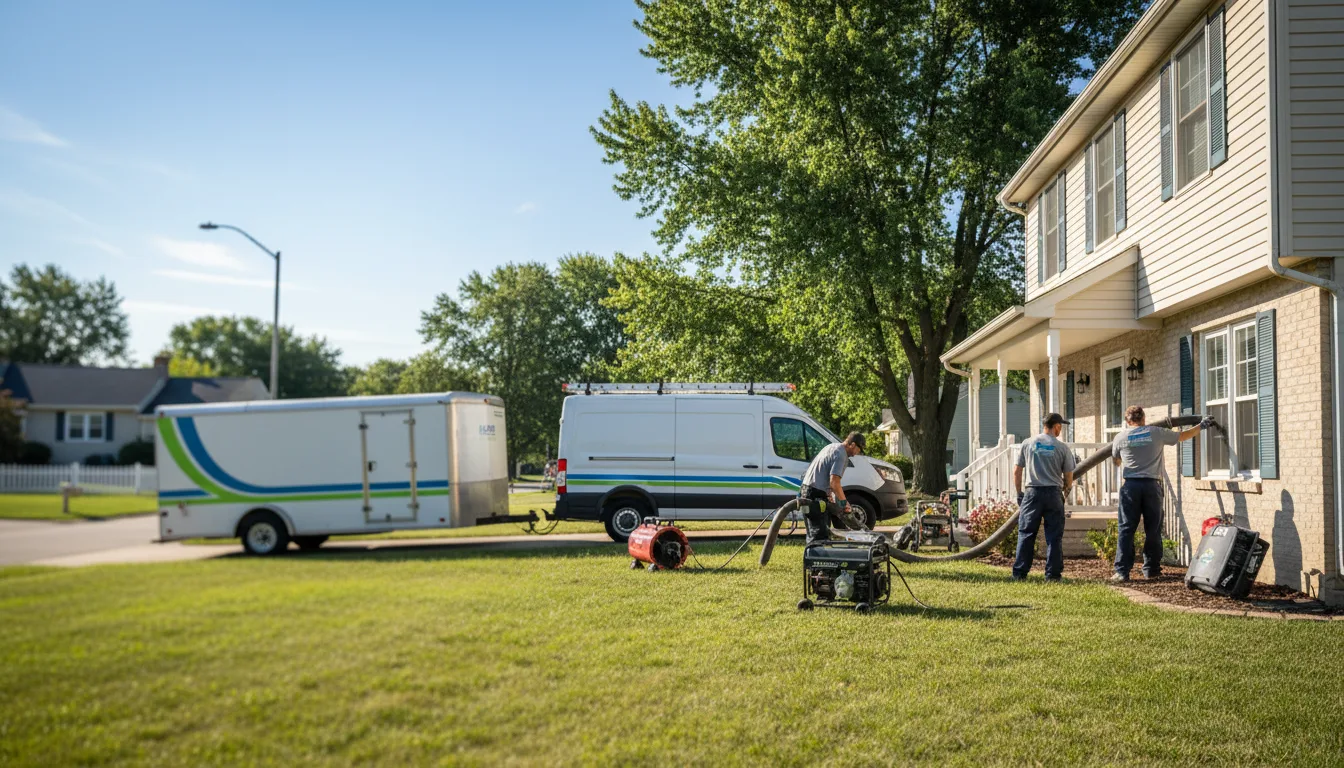 Flooded Basement Restoration And Cleanup With Repair in Woodman, WI near me